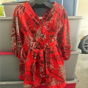 Red Floral Dress p40